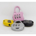 Metal 3-Dial Cute Suitcase Padlock